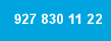 927 830 11 22 927 830 11 22